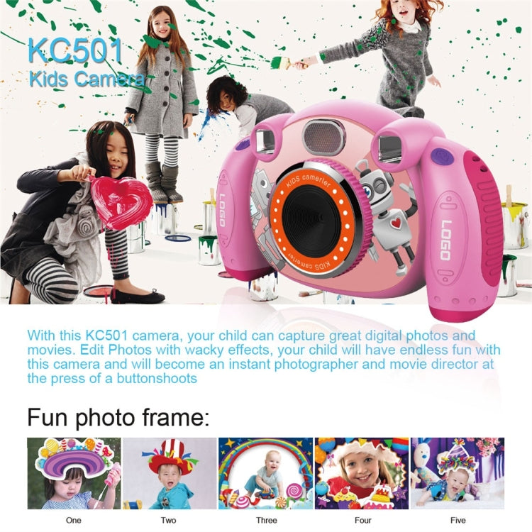 KC501 Fotocamera digitale per bambini con schermo HD da 3 milioni di pixel da 2,0 pollici