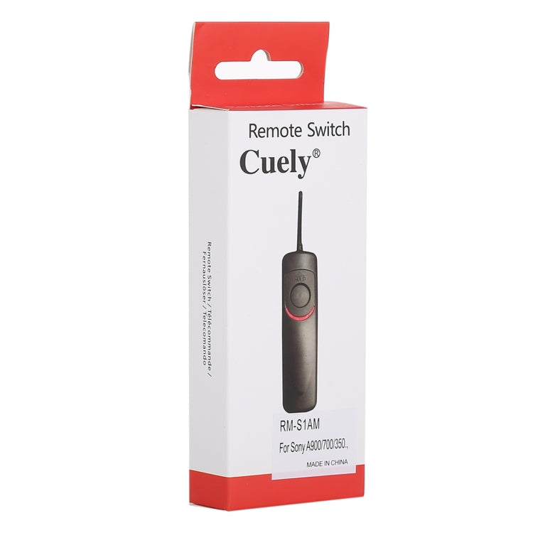 Cuely RM-S1AM Cavo di rilascio otturatore con interruttore remoto per Sony A900 / A700 / A350, RM-S1AM