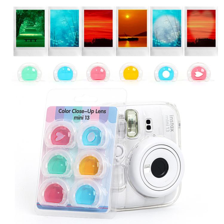 Set di filtri macro Jelly 6 in 1 a sei colori per fotocamera FUJIFILM instax mini 13., 6-in-1 For FUJIFILM instax mini 13