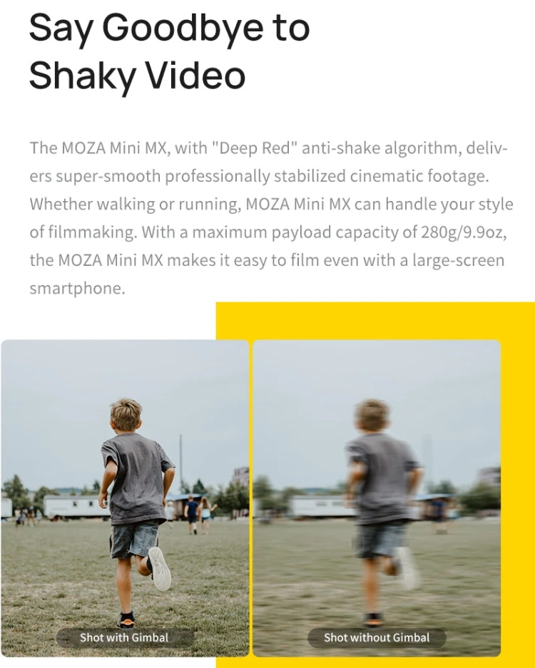 Stabilizzatore cardanico MOZA Mini MX 3 assi per smartphone
