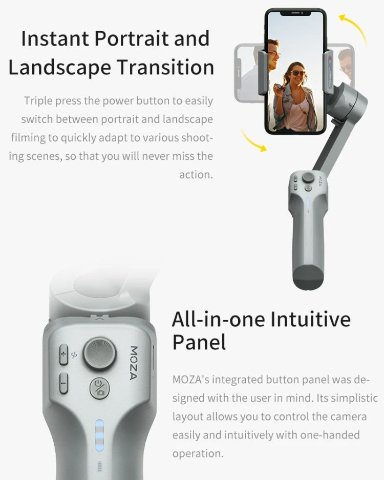 Stabilizzatore cardanico MOZA Mini MX 3 assi per smartphone