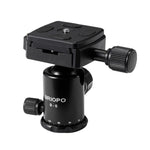 Treppiede portatile regolabile in lega di alluminio TRIOPO T226 con testa a sfera D-0 per fotocamera reflex, T226