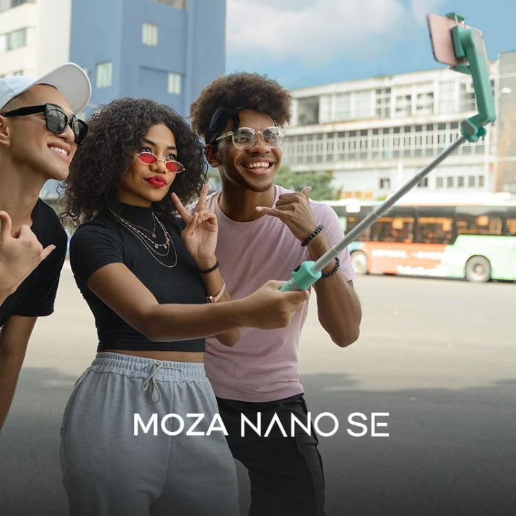 Stabilizzatore cardanico portatile pieghevole per selfie stick MOZA NANO SE per smartphone, NANO SE (Black), NANO SE (Green)