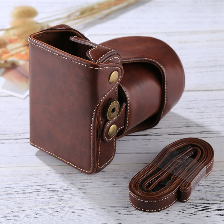 Custodia in pelle PU per fotocamera full body con cinturino per FUJIFILM X-A3 / X-A2/ X-M1 / X-A10 (obiettivo 16-50mm / 18-55mm / XF 35mm), For FUJI X-A3
