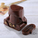 Custodia in pelle PU per fotocamera full body con cinturino per FUJIFILM X-A3 / X-A2/ X-M1 / X-A10 (obiettivo 16-50mm / 18-55mm / XF 35mm), For FUJI X-A3