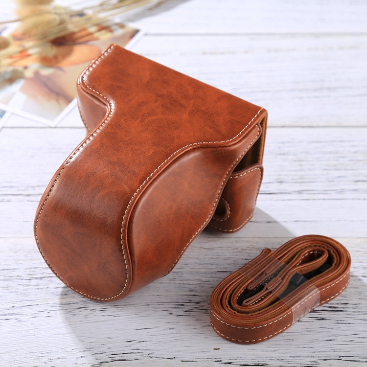 Custodia in pelle PU per fotocamera full body con cinturino per FUJIFILM X-A3 / X-A2/ X-M1 / X-A10 (obiettivo 16-50mm / 18-55mm / XF 35mm), For FUJI X-A3