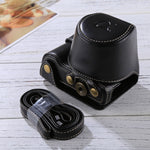 Custodia in pelle PU per fotocamera a corpo intero con cinturino per Sony A5100 / A5000 / NEX-3N (obiettivo 16-50 mm / 40,5 mm), For Sony A5000, For A5100
