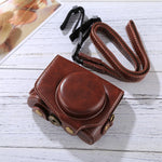 Custodia per fotocamera in pelle PU per fotocamera full body con tracolla per Canon PowerShot G7 X Mark II, For Canon PowerShot G7 X Mark II, For G7X Mark II, For G7X II