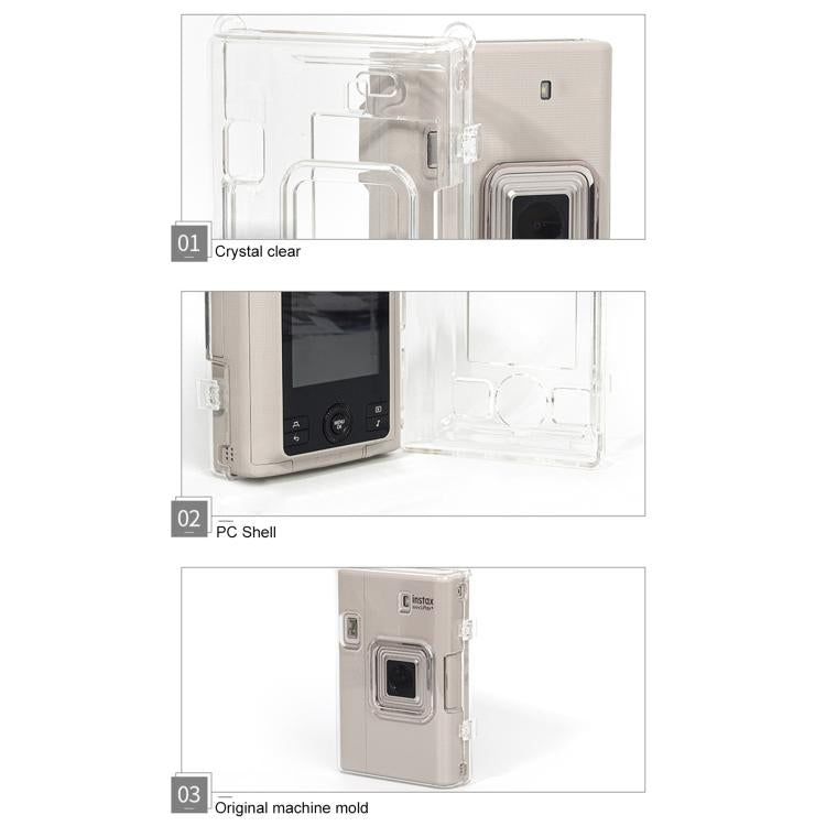 Custodia protettiva in cristallo con tracolla per FUJIFILM instax mini Liplay+, For FUJIFILM instax mini Liplay+