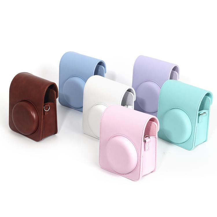 Borsa protettiva integrale in ecopelle per fotocamera FUJIFILM Instax Mini 13 con tracolla, completa di corpo macchina e cinturino., For FUJIFILM Instax Mini 13