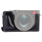 Base mezza custodia per fotocamera in pelle PU con filettatura da 1/4 di pollice per Leica D'LUX TYP 109, For Leica D109, For Leica D901