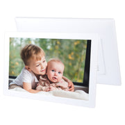 Cornice digitale LED da 15,4 pollici con telecomando, lettore MP3/MP4/film, supporto ingresso scheda USB/SD, altoparlante stereo integrato, 15.4 inch