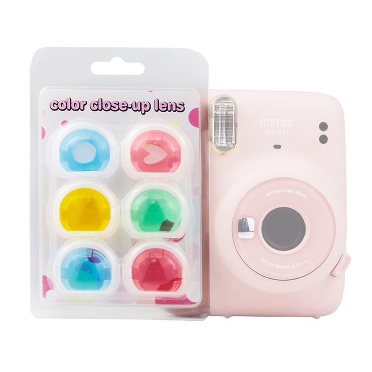 6 pezzi/set filtri per fotocamera Jelly Six Colors per Fujifilm Instax mini 11, 6-in-1 For FUJIFILM instax mini 11