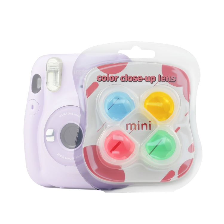 4 pezzi/set filtri per fotocamera Jelly a quattro colori per Fujifilm Instax mini 11, 4-in-1 For FUJIFILM instax mini 11