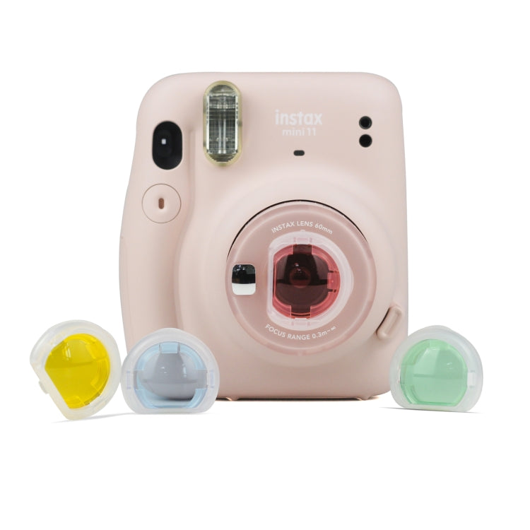 4 pezzi/set filtri per fotocamera Jelly a quattro colori per Fujifilm Instax mini 11, 4-in-1 For FUJIFILM instax mini 11
