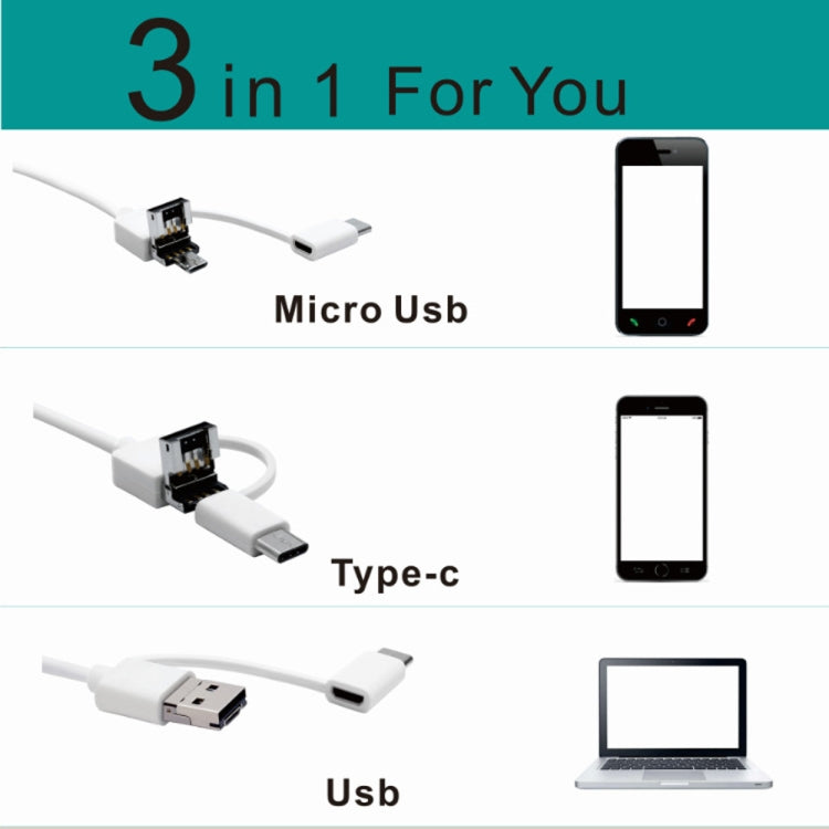 Eardrop i98 HD 1.3MP Visual Endoscope Borescope with 6 LED, Lens Diameter: 5.5mm, Length: 2m