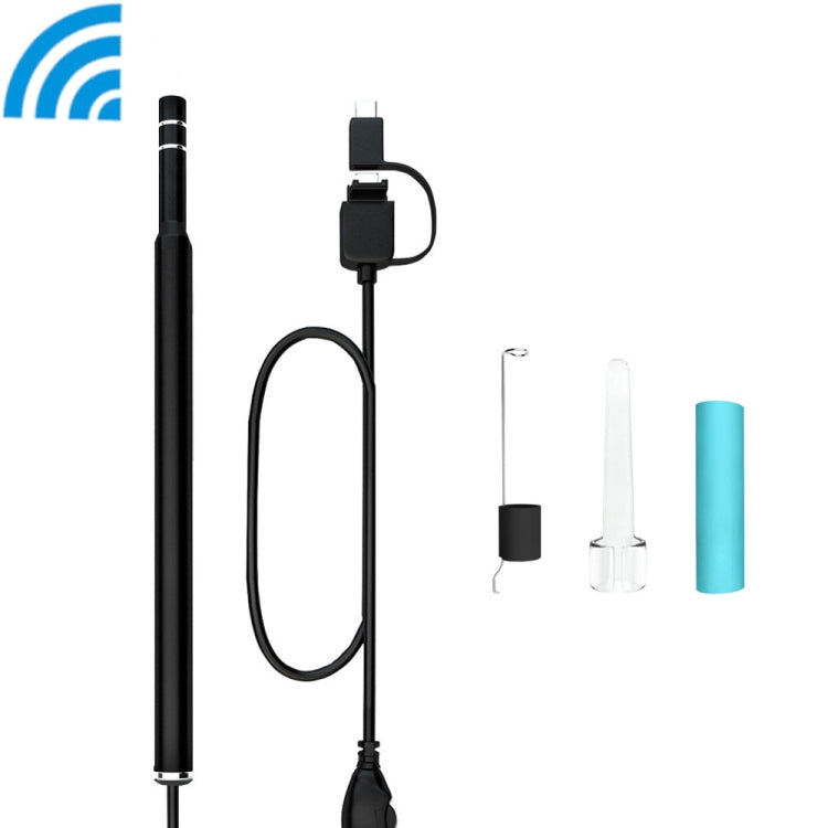 Periscopio endoscopio visivo HD WiFi iw99A da 1,3 MP con 6 LED, impermeabile IP67, diametro lente: 5,5 mm, lunghezza: 2 m