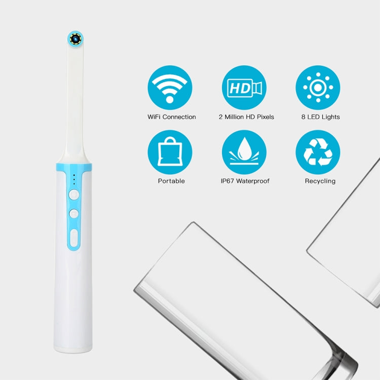 Z30 2.0MP HD Wireless Dental Inspection Endoscope with 8 LED IP67 Waterproof Camera