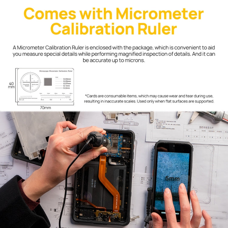 Ulefone uSmart C01 Wired Digital Microscope for Ulefone Armor 18 / 9 / 9E Series and Power Armor 16 / 13 Series / Armor Pad, uSmart C01