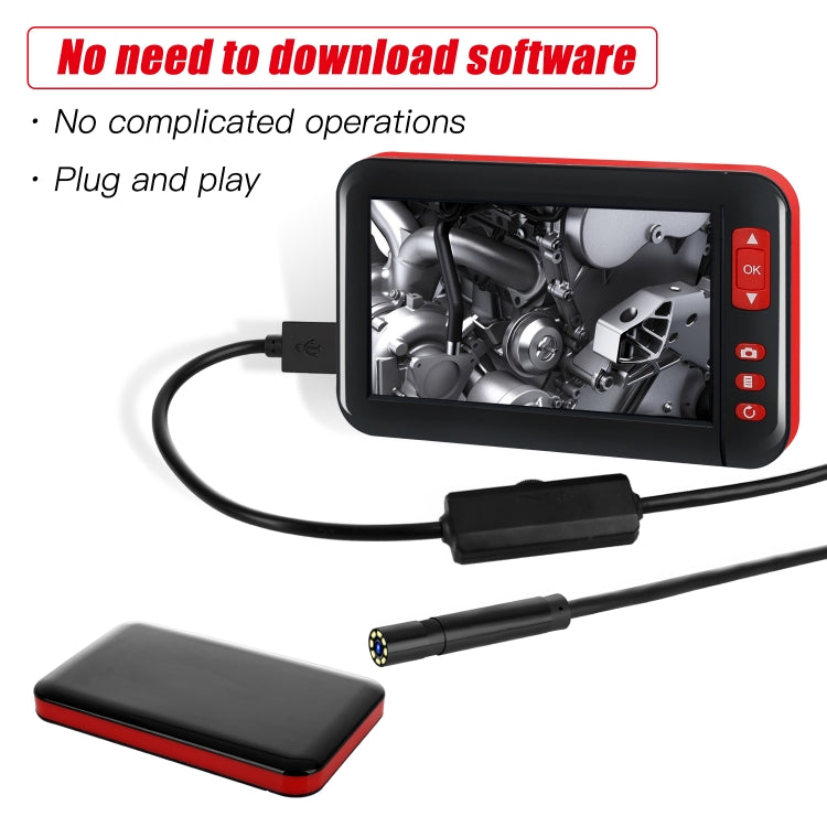 Endoscopio di ispezione P20 con display 4,3" HD 1080P 2m