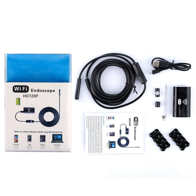 F99 HD Cell Phone Endoscope, 8mm Waterproof Tube Endoscope, Wi-Fi Version, Flexible Cable, Length: 1m, Length: 1m