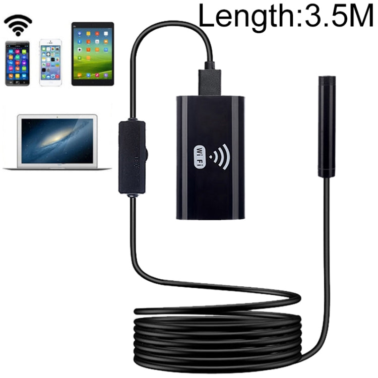 F99 HD Cell Phone Endoscope, 8mm Waterproof Tube Endoscope, Wi-Fi Version, Flexible Cable, Length: 3.5m