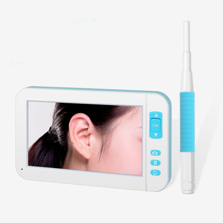 C01 Endoscopio visivo Earspoon con display da 4,3 pollici HD1080P con 6 LED, diametro: 3,9 mm, C01 3.9mm