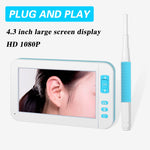 Endoscopio visivo con display 4,3" HD 1080P e 6 LED 3,9 mm