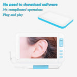 Endoscopio visivo con display 4,3" HD 1080P e 6 LED 5,5 mm