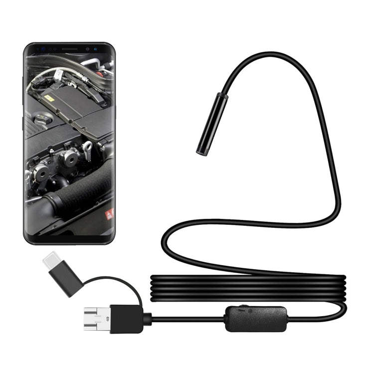 Y101 Waterproof Digital Endoscope Inspection Camera with 8mm Spiral Head, Length: 2m Flexible Cable, Length: 2m Flexible Cable