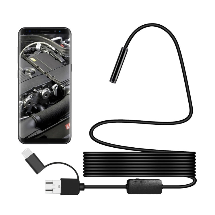 Y101 Waterproof Digital Endoscope Inspection Camera with 8mm Spiral Head, Length: 3.5m Flexible Cable