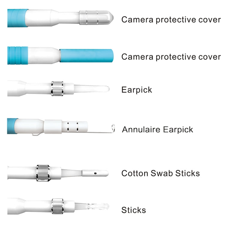 I98 1.3M HD Visual Earwax Cleaning Instrument Endoscope Borescope with 6 LED, Lens Diameter: 5.5mm