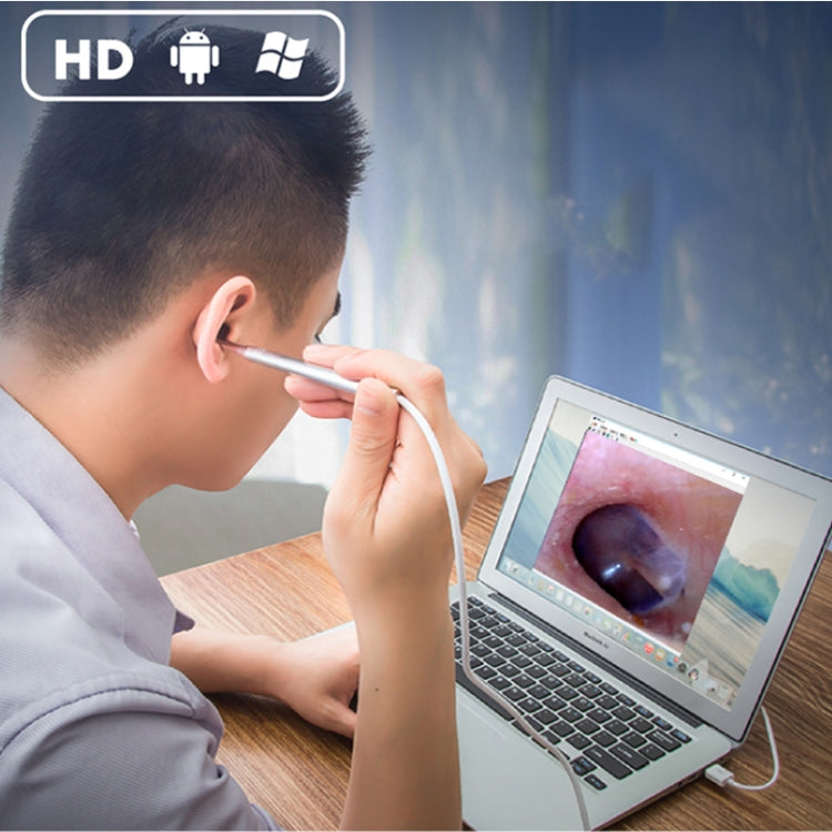 1MP HD Visual Ear Nose Tooth Endoscope Borescope with 6 LED, Lens Diameter: 3.9mm