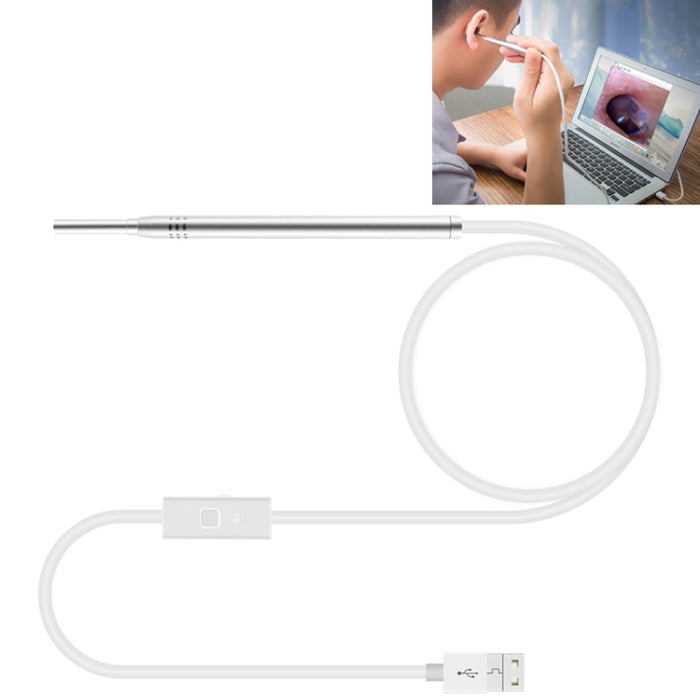 1MP HD Visual Ear Nose Tooth Endoscope Borescope with 6 LED, Lens Diameter: 4.3mm