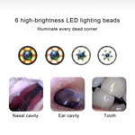 Endoscopio HD 1MP per denti naso orecchio con 6 LED