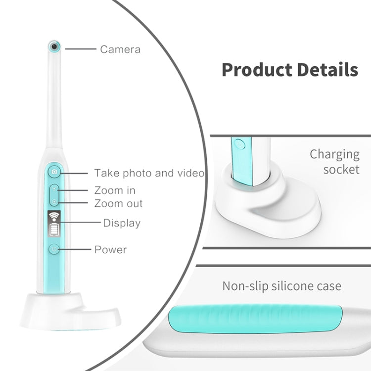 Endoscopio per ispezione dentale wireless con telecamera HD i401 da 2,0 MP con 8 LED regolabili, impermeabile IP67