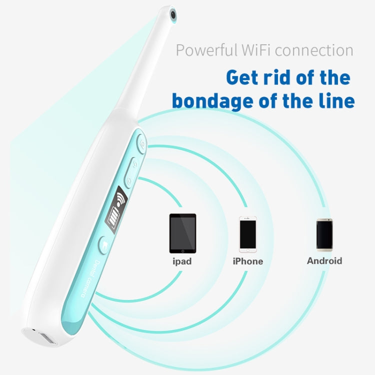 Endoscopio per ispezione dentale wireless con telecamera HD i401 da 2,0 MP con 8 LED regolabili, impermeabile IP67