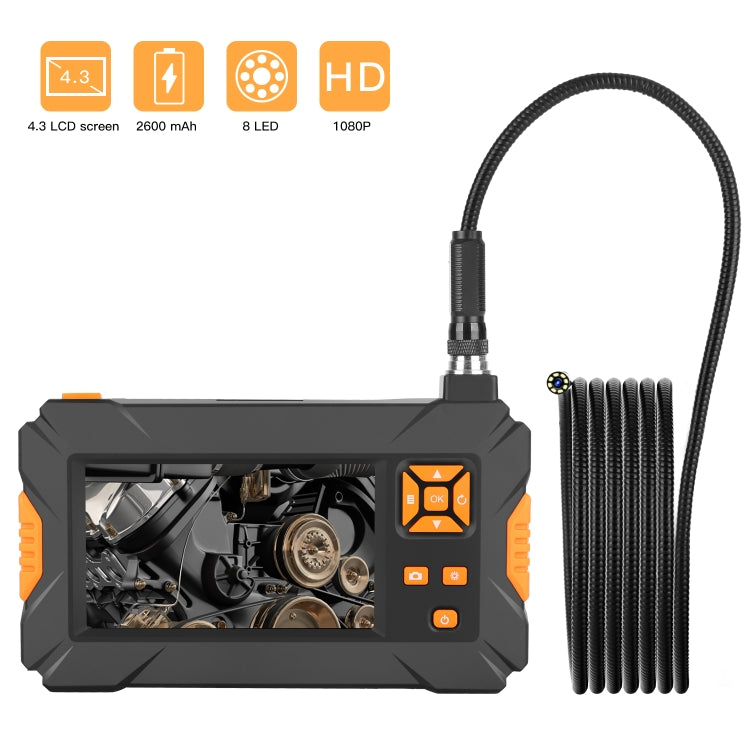 Endoscopio industriale HD 4,3" impermeabile IP67 con cavo 1m