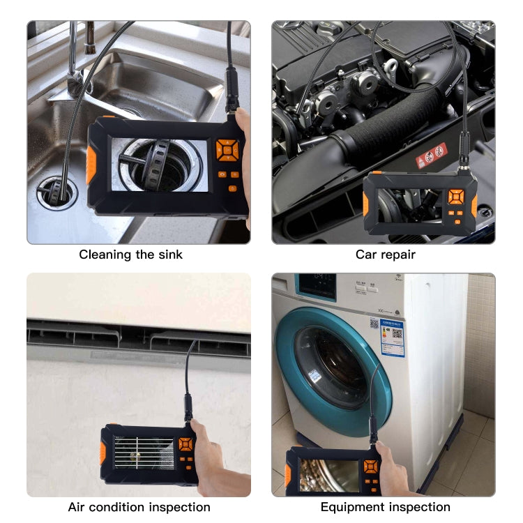 4.3 inch HD Portable Endoscope Snake Tube Industrial Endoscope Waterproof IP67 P30, Cable Length: 1m, 1m