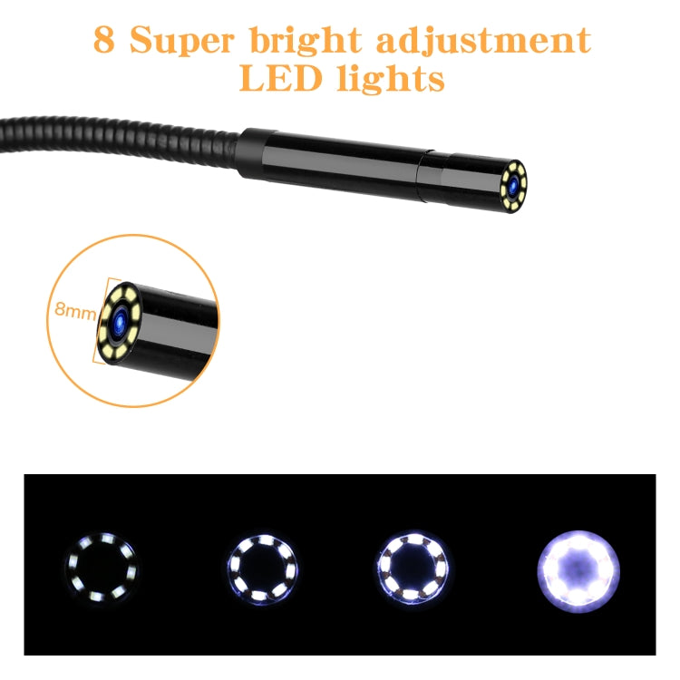 Endoscopio industriale con tubo a serpente per endoscopio portatile HD da 4,3 pollici impermeabile IP67 P30, lunghezza cavo: 1 m, 1m