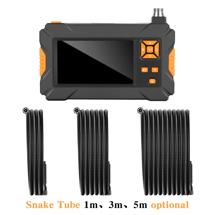 4.3 inch HD Portable Endoscope Snake Tube Industrial Endoscope Waterproof IP67 P30, Cable Length: 1m, 1m