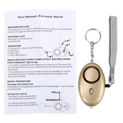 SINCOTE SCT-032 Mini allarme personale forte con cicalino di sicurezza con anti-stupro per ragazze e bambini, allarme 130 dB, SINCOTE
