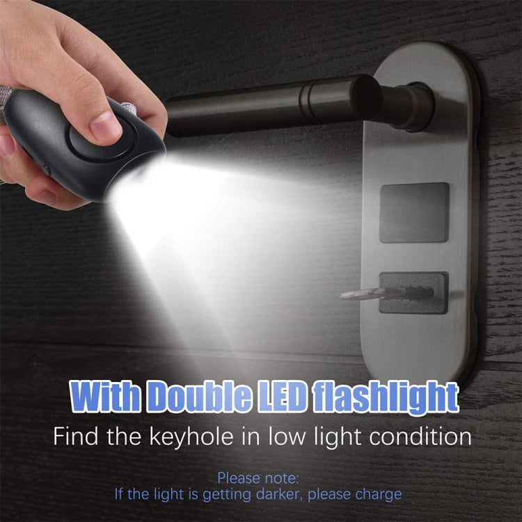 Allarme personale femminile con doppio LED luminoso 130 dB