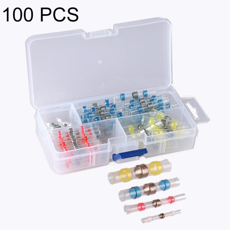 Tubo termoretraibile con anello di saldatura resistente all'acqua professionale da 100 pezzi/scatola, 100 PCS / Set