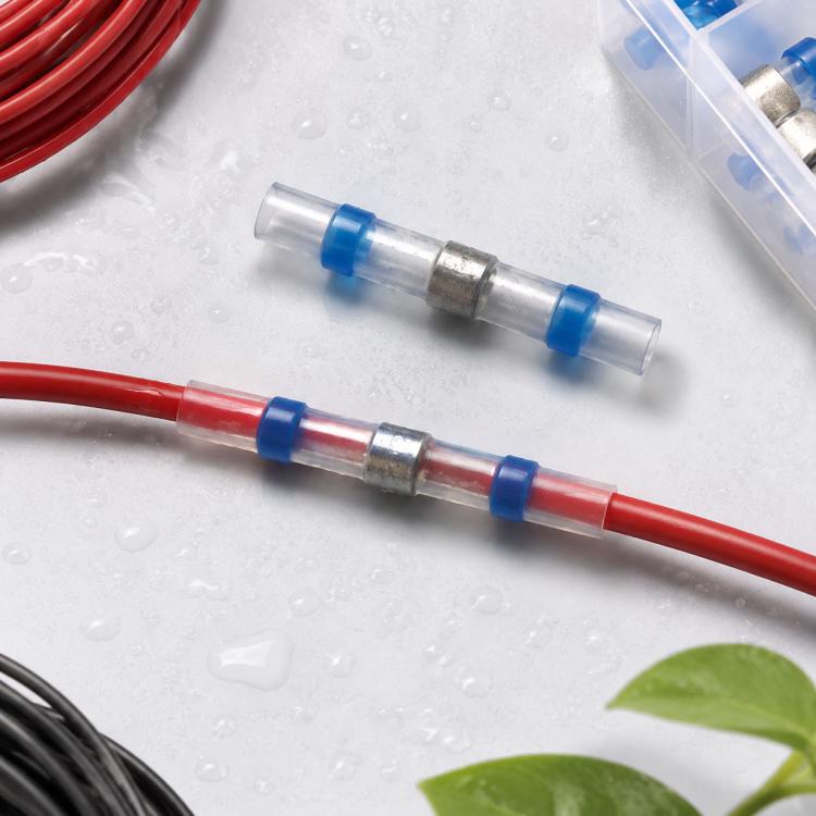 100 PZ AWG16-14 1.5-2.5mm Sigillo Termoretraibile Terminali Filo Terminali Blu Manicotto A Saldare, 1.5-2.5mm Blue