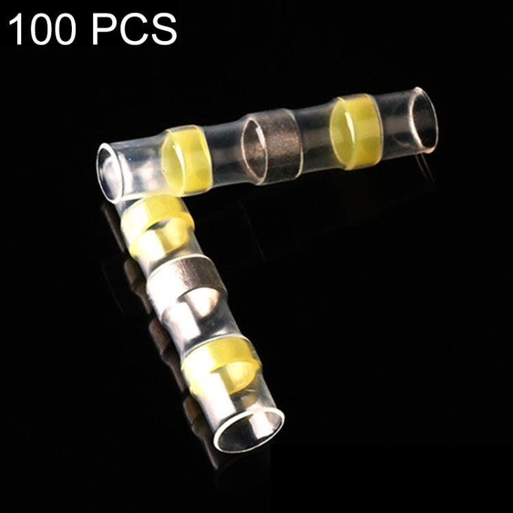100 PZ AWG12-10 4-6mm Sigillo Termorestringente Connettori per cavi Terminali gialli Manicotto a saldare, 4-6mm Yellow