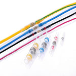 100 PZ AWG26-24 0,25-0,34 mm Sigillo Termorestringente Connettori per cavi Terminali bianchi Manicotto a saldare, 0.25-0.34mm White