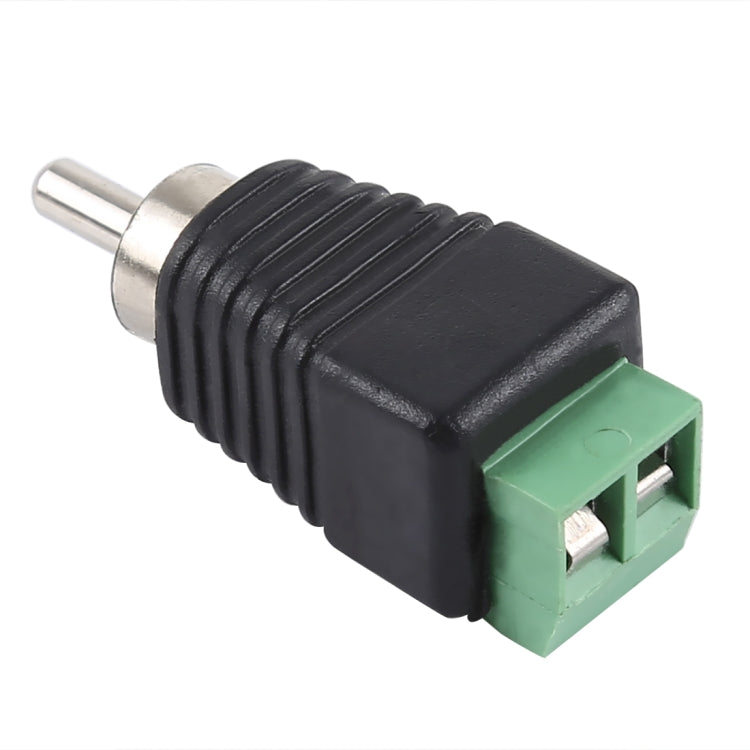 DC Power to RCA Male Adapter Connector, DC to RCA Male