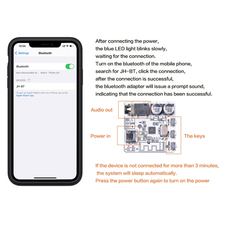 6966 DIY Bluetooth 5.0 Audio Receiver Board Module Lossless MP3 Player Wireless Stereo Music Amplifier Module