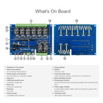 Waveshare 8 Channel Industrial Relay Module Multi Protection for Raspberry Pi Pico, 20218
